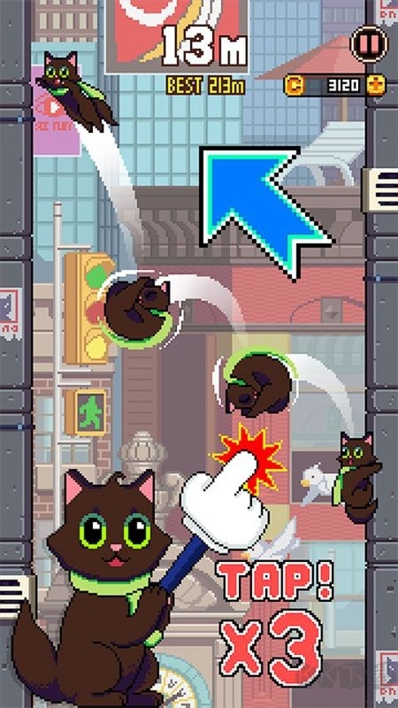 猫咪跳跃